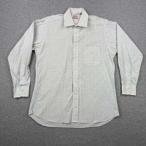 Vintage Gitman Bros Shirt Mens 15.5 33 White Check Button Up Preppy Made In USA